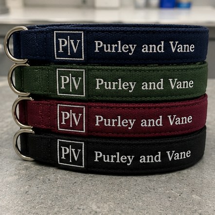 Customized dog collars for breeders and litters