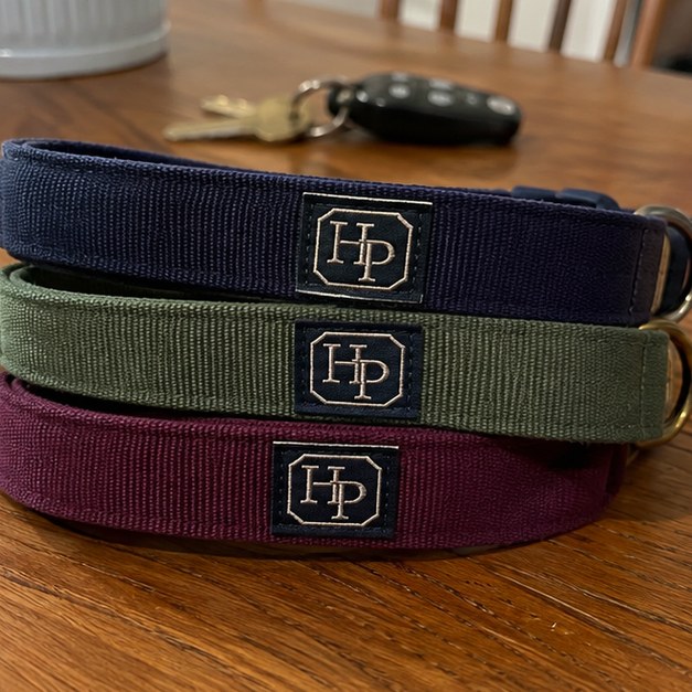 Personalized dog collars — customer photo